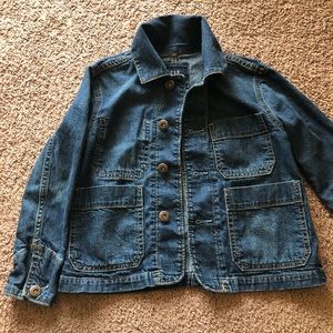 Trendy and unique Jean jacket. Excellent condition